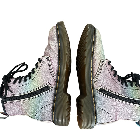 Dr Martens‎ 1460 Rainbow Glitter Lace Up Ankle Boots Kids US 2 UK 1 EU 33 - Picture 5 of 12